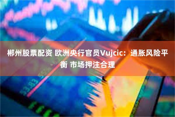 郴州股票配资 欧洲央行官员Vujcic：通胀风险平衡 市场押注合理