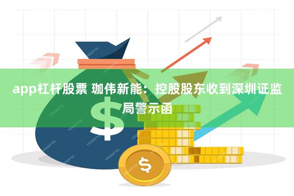 app杠杆股票 珈伟新能：控股股东收到深圳证监局警示函