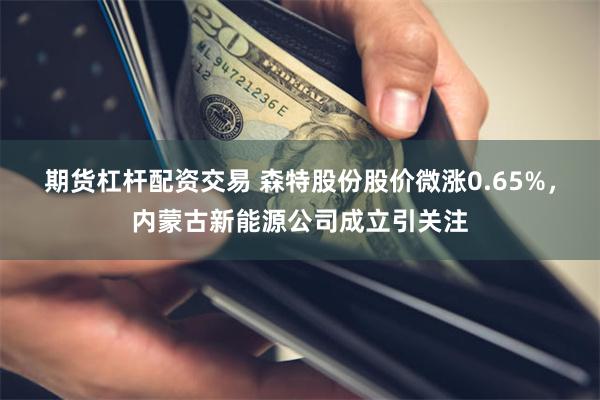 期货杠杆配资交易 森特股份股价微涨0.65%，内蒙古新能源公司成立引关注
