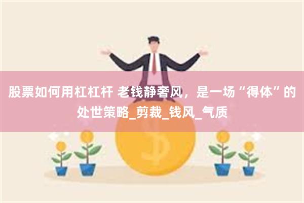 股票如何用杠杠杆 老钱静奢风，是一场“得体”的处世策略_剪裁_钱风_气质