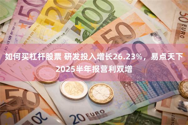 如何买杠杆股票 研发投入增长26.23%，易点天下2025半年报营利双增