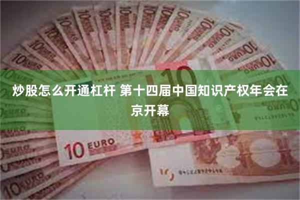 炒股怎么开通杠杆 第十四届中国知识产权年会在京开幕